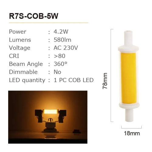 R7S Led 5w